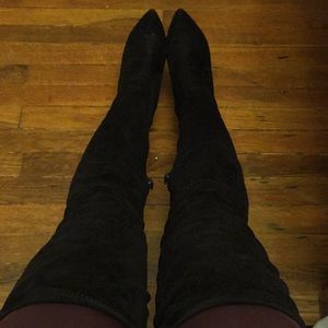 Suede Thigh High Boots